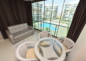 Двухкомнатная квартира с мебелью в районе Авсаллар