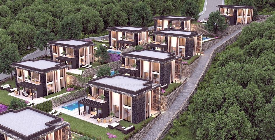 Виллы с Частным Бассейном с Видом На Море и На Зеленую Долину!