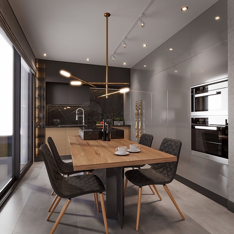 Роскошный проект вилл на стадии строительства в районе Ялыкавак 