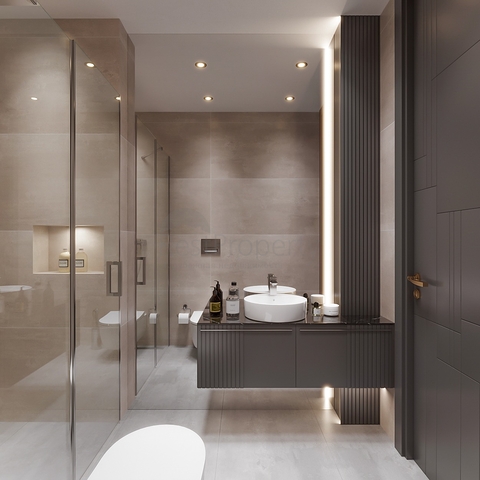 Роскошный проект вилл на стадии строительства в районе Ялыкавак 