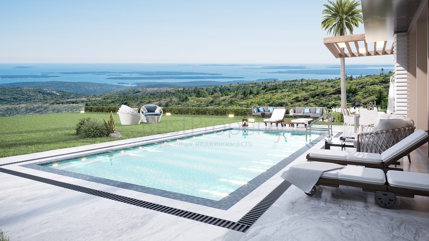 Роскошный проект вилл на стадии строительства в районе Ялыкавак 