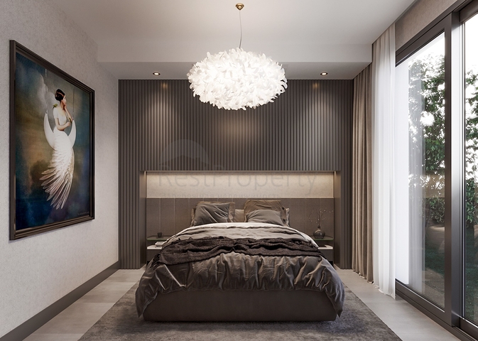 Роскошный проект вилл на стадии строительства в районе Ялыкавак 