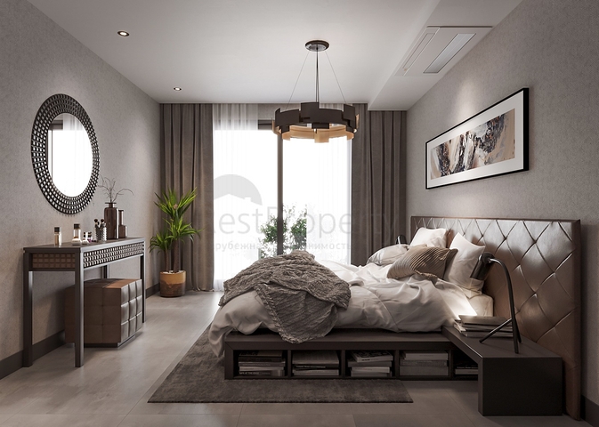 Роскошный проект вилл на стадии строительства в районе Ялыкавак 