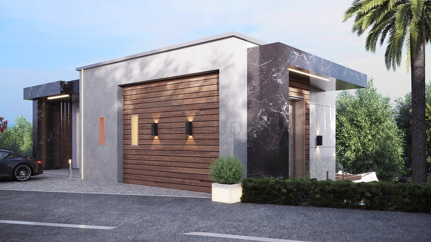 Роскошный проект вилл на стадии строительства в районе Ялыкавак 