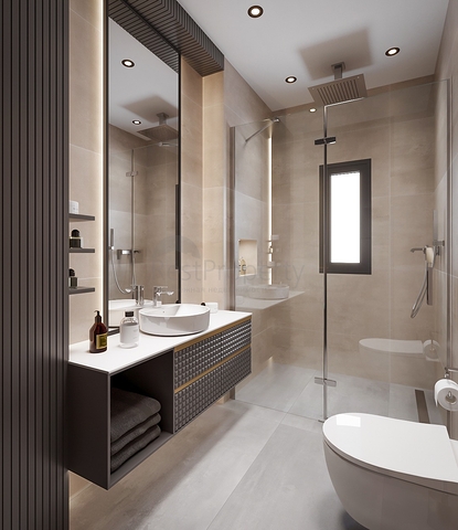 Роскошный проект вилл на стадии строительства в районе Ялыкавак 