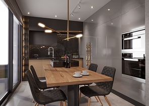 Роскошный проект вилл на стадии строительства в районе Ялыкавак 