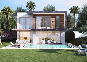 Роскошный проект вилл на стадии строительства в районе Ялыкавак 