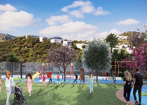 Роскошный проект вилл на стадии строительства в районе Ялыкавак 