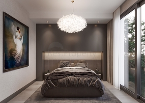 Роскошный проект вилл на стадии строительства в районе Ялыкавак 