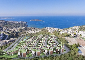 Роскошный проект вилл на стадии строительства в районе Ялыкавак 