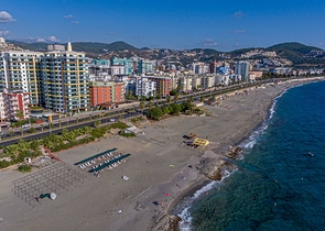 Апартаменты 2+1 на первой береговой в Махмутларе