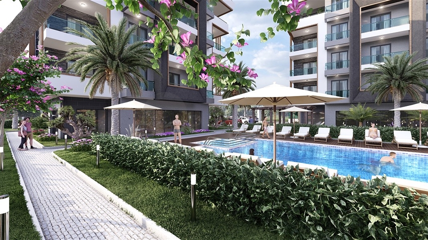 Комплекс на стадии строительства в районе Оба