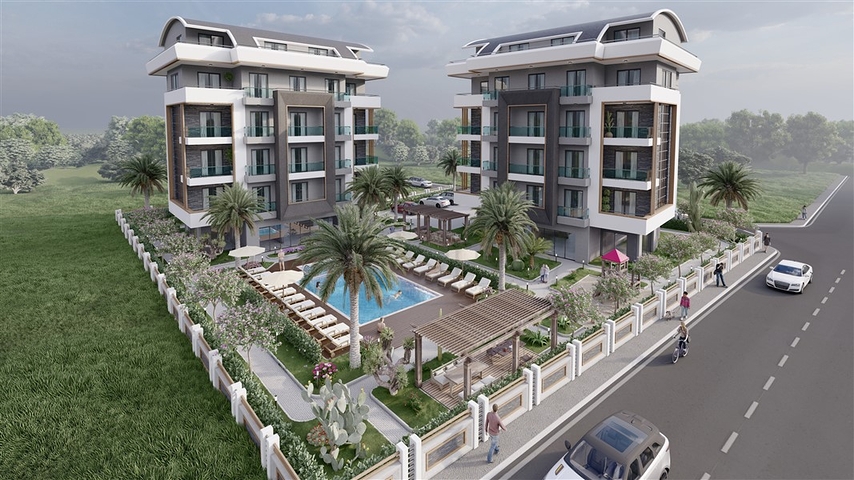 Комплекс на стадии строительства в районе Оба