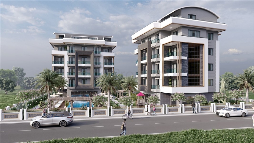 Комплекс на стадии строительства в районе Оба