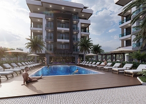 Комплекс на стадии строительства в районе Оба