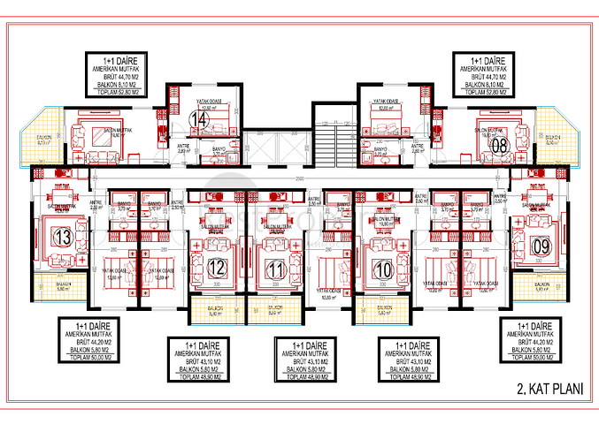 Новый жилой комплекс в районе Махмутлар