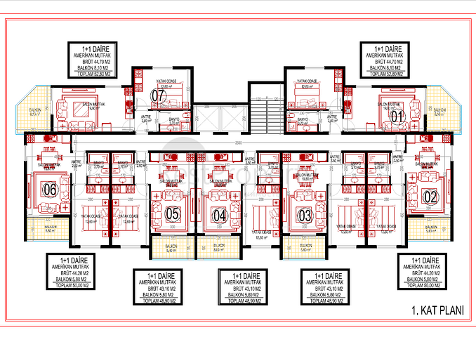 Новый жилой комплекс в районе Махмутлар
