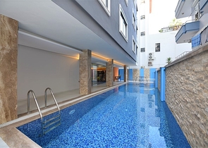 Меблированная трехкомнатная квартира в центре Аланьи