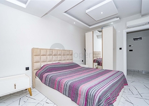 Меблированная трехкомнатная квартира в центре Аланьи