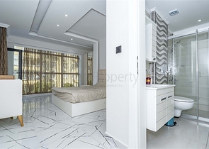 Меблированная трехкомнатная квартира в центре Аланьи