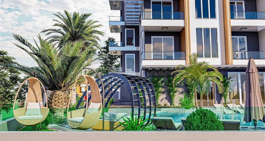 Квартиры в новом жилом комплексе в Махмутларе