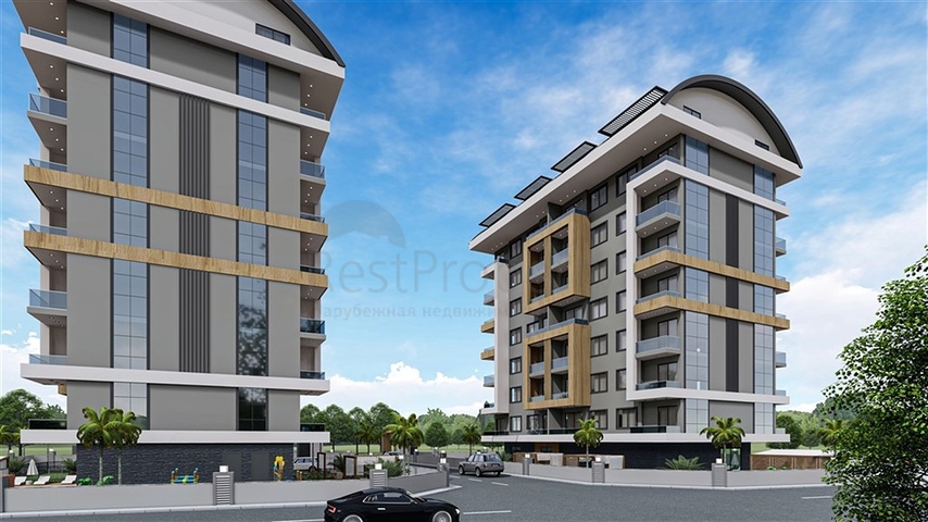 Жилой уютный комплекс на стадии строительства в районе Авсаллар