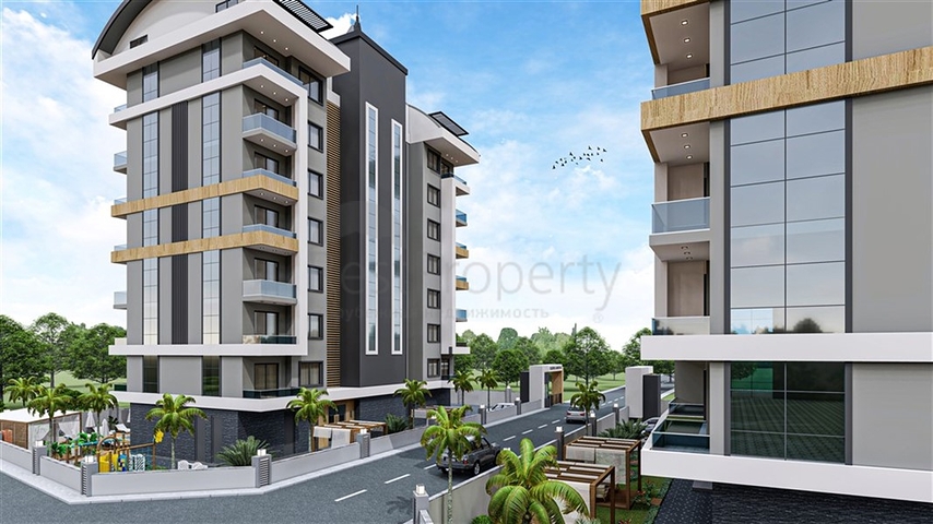 Жилой уютный комплекс на стадии строительства в районе Авсаллар