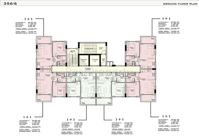 Жилой уютный комплекс на стадии строительства в районе Авсаллар
