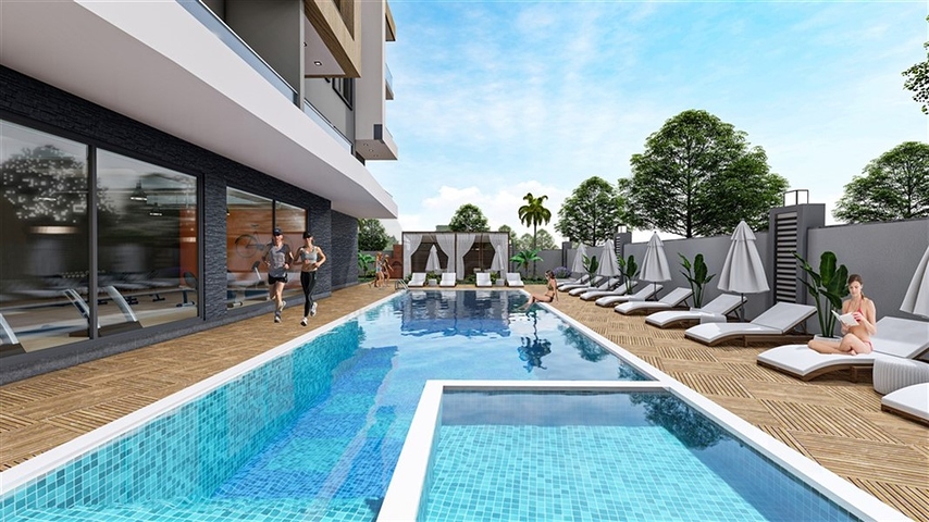 Жилой уютный комплекс на стадии строительства в районе Авсаллар