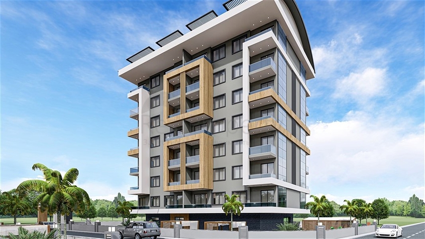 Жилой уютный комплекс на стадии строительства в районе Авсаллар