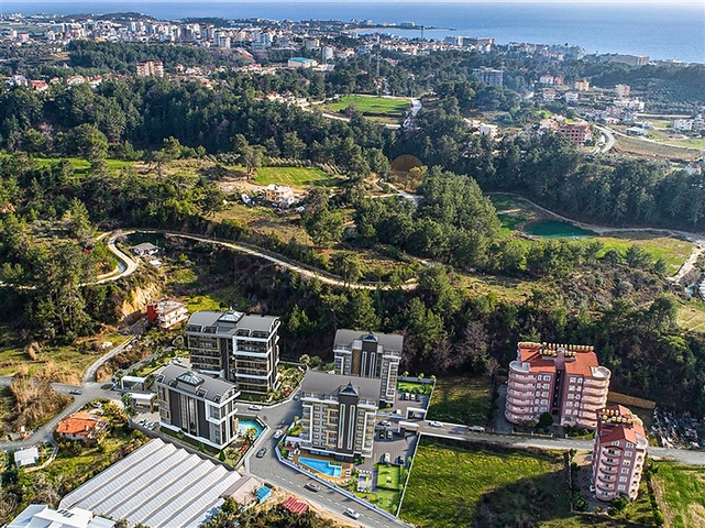 Жилой уютный комплекс на стадии строительства в районе Авсаллар