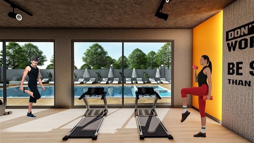 Жилой уютный комплекс на стадии строительства в районе Авсаллар