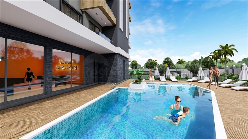 Жилой уютный комплекс на стадии строительства в районе Авсаллар