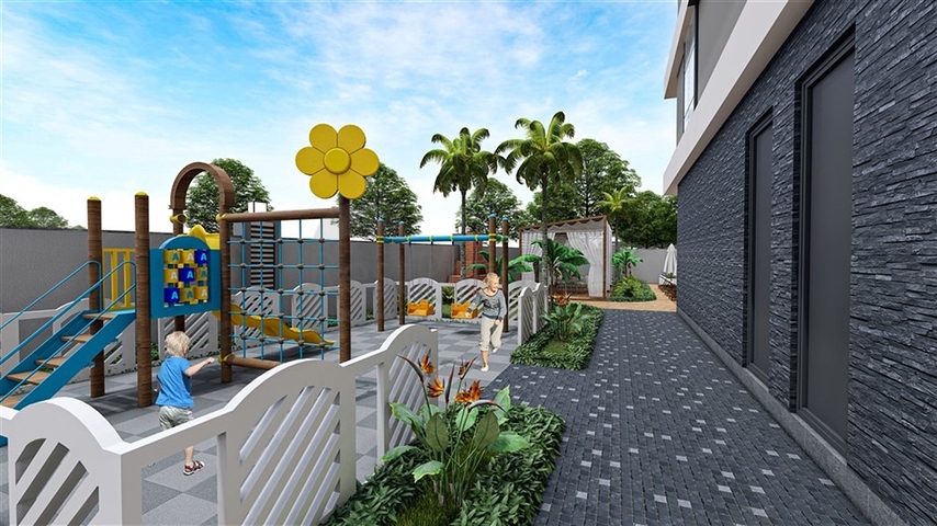 Жилой уютный комплекс на стадии строительства в районе Авсаллар