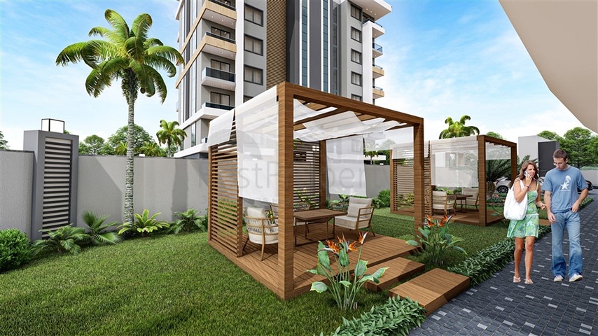 Жилой уютный комплекс на стадии строительства в районе Авсаллар