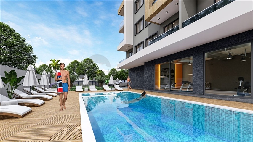 Жилой уютный комплекс на стадии строительства в районе Авсаллар