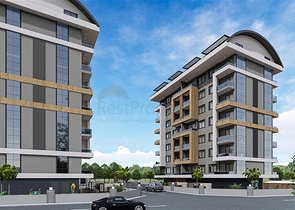 Жилой уютный комплекс на стадии строительства в районе Авсаллар