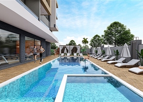 Жилой уютный комплекс на стадии строительства в районе Авсаллар