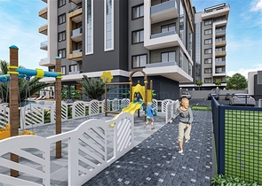 Жилой уютный комплекс на стадии строительства в районе Авсаллар