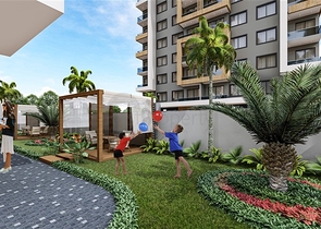 Жилой уютный комплекс на стадии строительства в районе Авсаллар