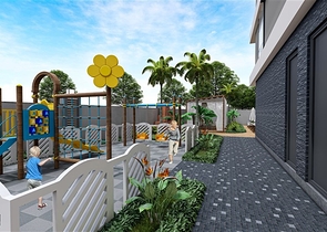 Жилой уютный комплекс на стадии строительства в районе Авсаллар