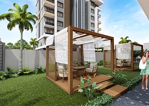 Жилой уютный комплекс на стадии строительства в районе Авсаллар