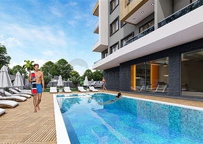 Жилой уютный комплекс на стадии строительства в районе Авсаллар