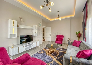 Меблированная квартира 2+1 в 900 метрах до моря в районе Демирташ