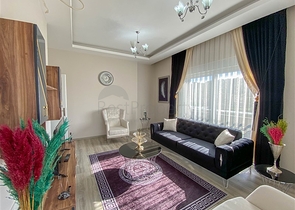 Трехкомнатная меблированная квартира в новом комплексе Демирташа