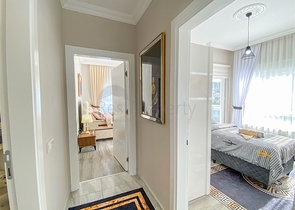 Трехкомнатная меблированная квартира в новом комплексе Демирташа