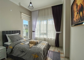 Трехкомнатная меблированная квартира в новом комплексе Демирташа