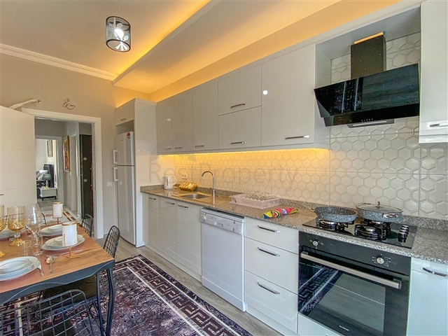 Меблированная квартира 2+1 с отдельной кухней в районе Демирташ