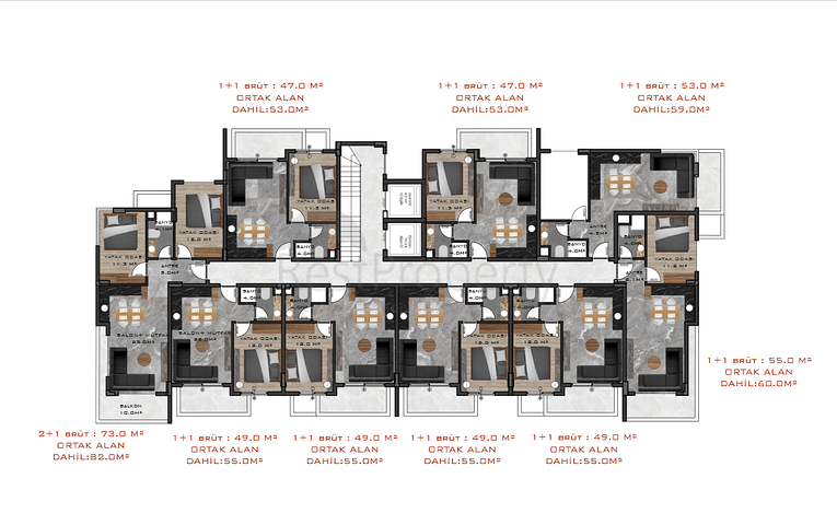 Комплекс на стадии строительства бутик концепции в районе Оба
