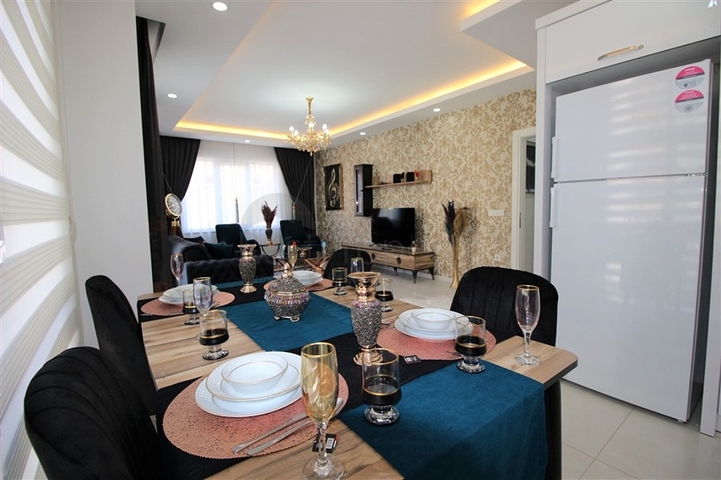 Апартаменты 2+1 с мебелью в районе Махмутлар